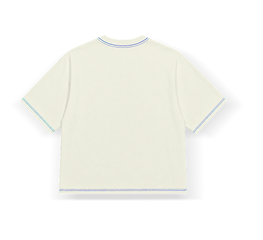 Boxy Off White Copa - Linha Azul