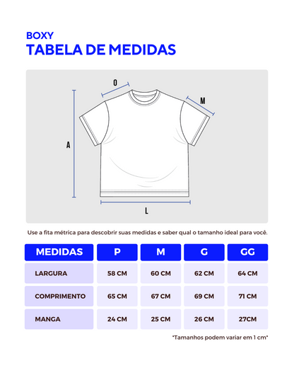 Tshirt Boxy - Preta Lisa