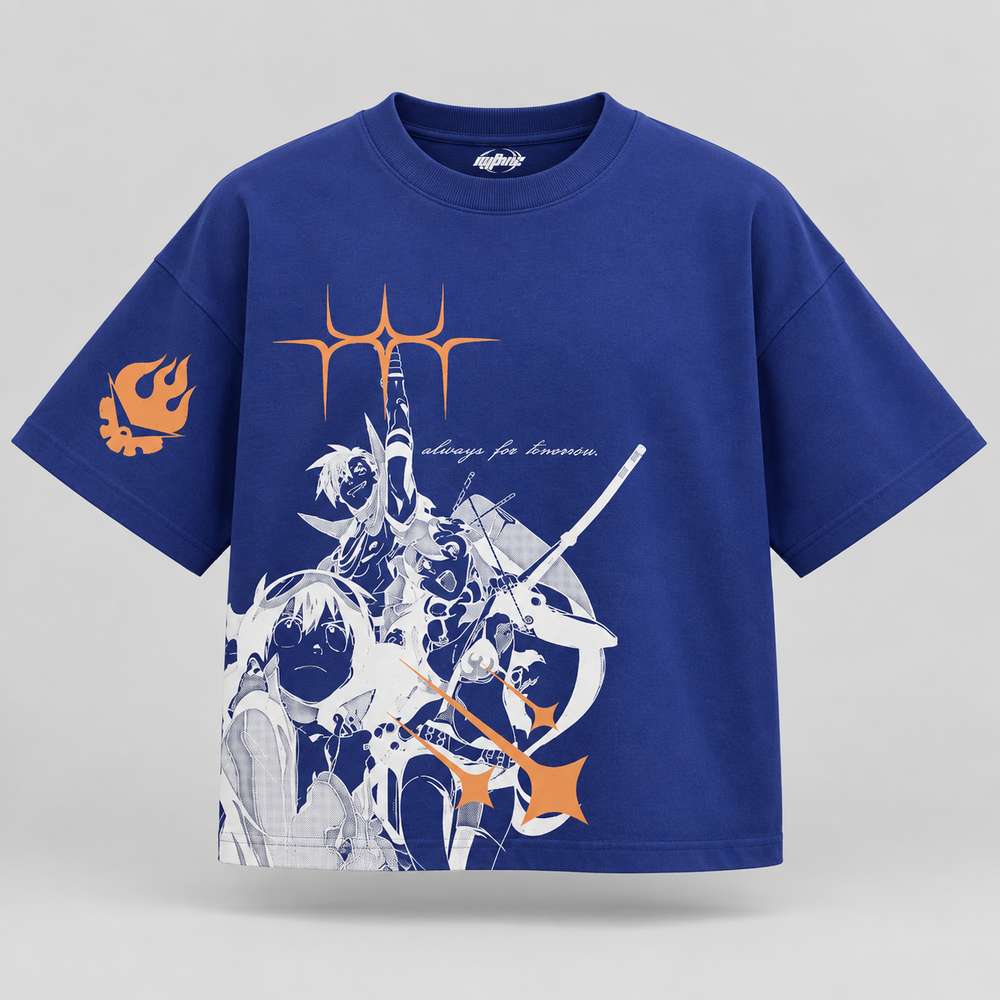 Camiseta com estampa na frente e na manga