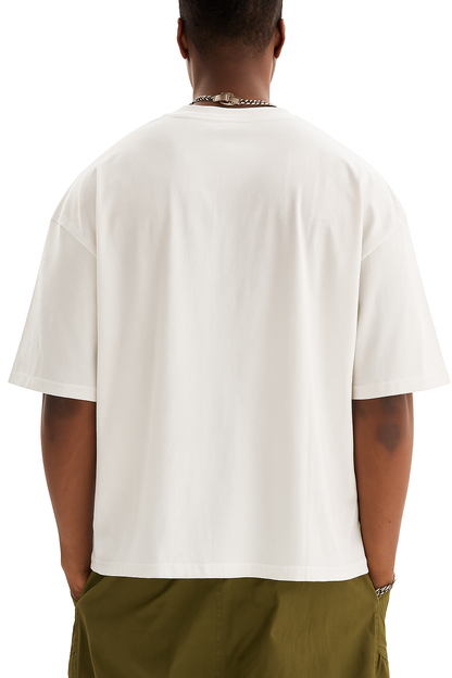 Tshirt Boxy - Branca Lisa
