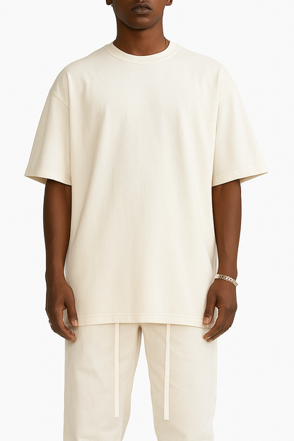 Tshirt Oversized Heavy - Off White Lisa
