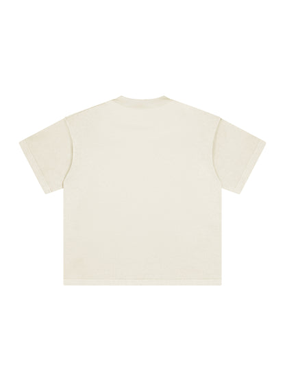 Tshirt Oversized Heavy - Off White Lisa
