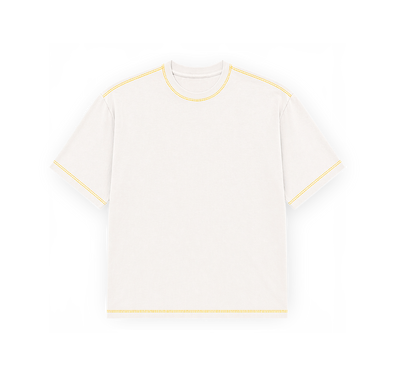Oversized Clássica Branca Copa - Linha Amarela